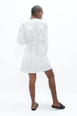 Cap Ferret Organic Cotton Short Dress | White Dove -Women Clothing Store 1 people cap ferret xac short dress white dove 30625462321265