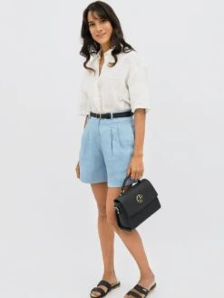 French Riviera Linen Mom Shorts | Summer House