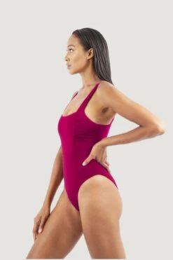 Saint Tropez Econyl® Swimsuit | Red Coral -Women Clothing Store 1 people saint tropez ltt red coral 30625713684593