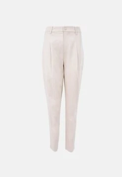 Salo Organic Cotton Satin Tapered Trousers | Egret -Women Clothing Store 1 people salo qvd tapered trousers egret 30625228718193