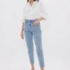 California Upcycled Barrel Jeans | Sky -Women Clothing Store 1 people xs california lax barrel jeans sky 30626124431473