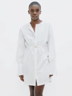 Cap Ferret Organic Cotton Short Dress | White Dove