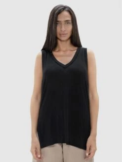 Cusco Tank Top | Black Sand