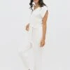 Dakar TENCEL™ Straight Leg Jumpsuit | Porcelain 1 Dakar TENCEL™ Straight Leg Jumpsuit | Porcelain -Women Clothing Store 1 people xs dakar dss straight leg jumpsuit porcelain 30626173911153