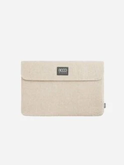 Double Sleeve Vegan Hemp Laptop Case | Beige