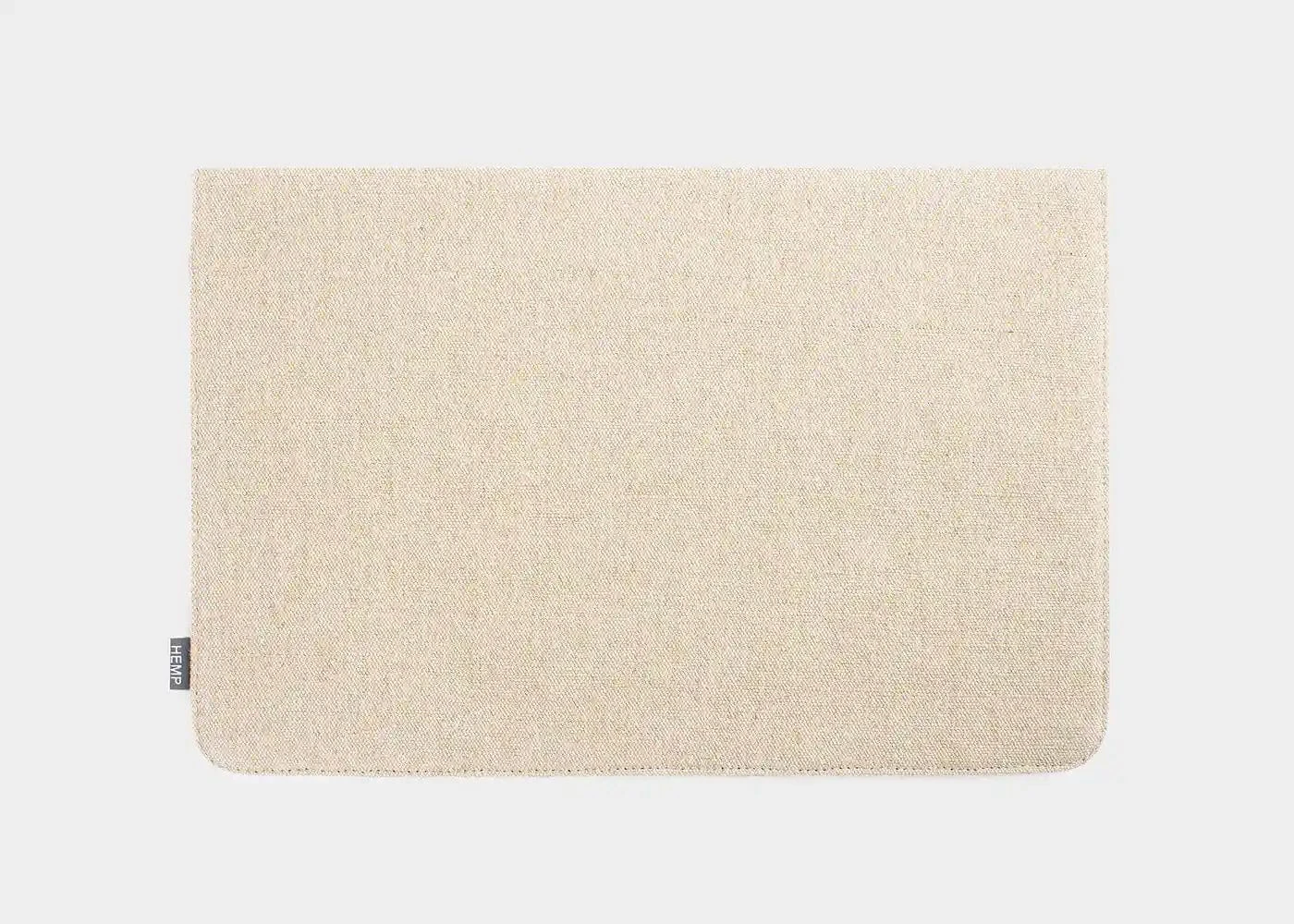 Double Sleeve Vegan Hemp Laptop Case | Beige 5 Double Sleeve Vegan Hemp Laptop Case | Beige - Image 3