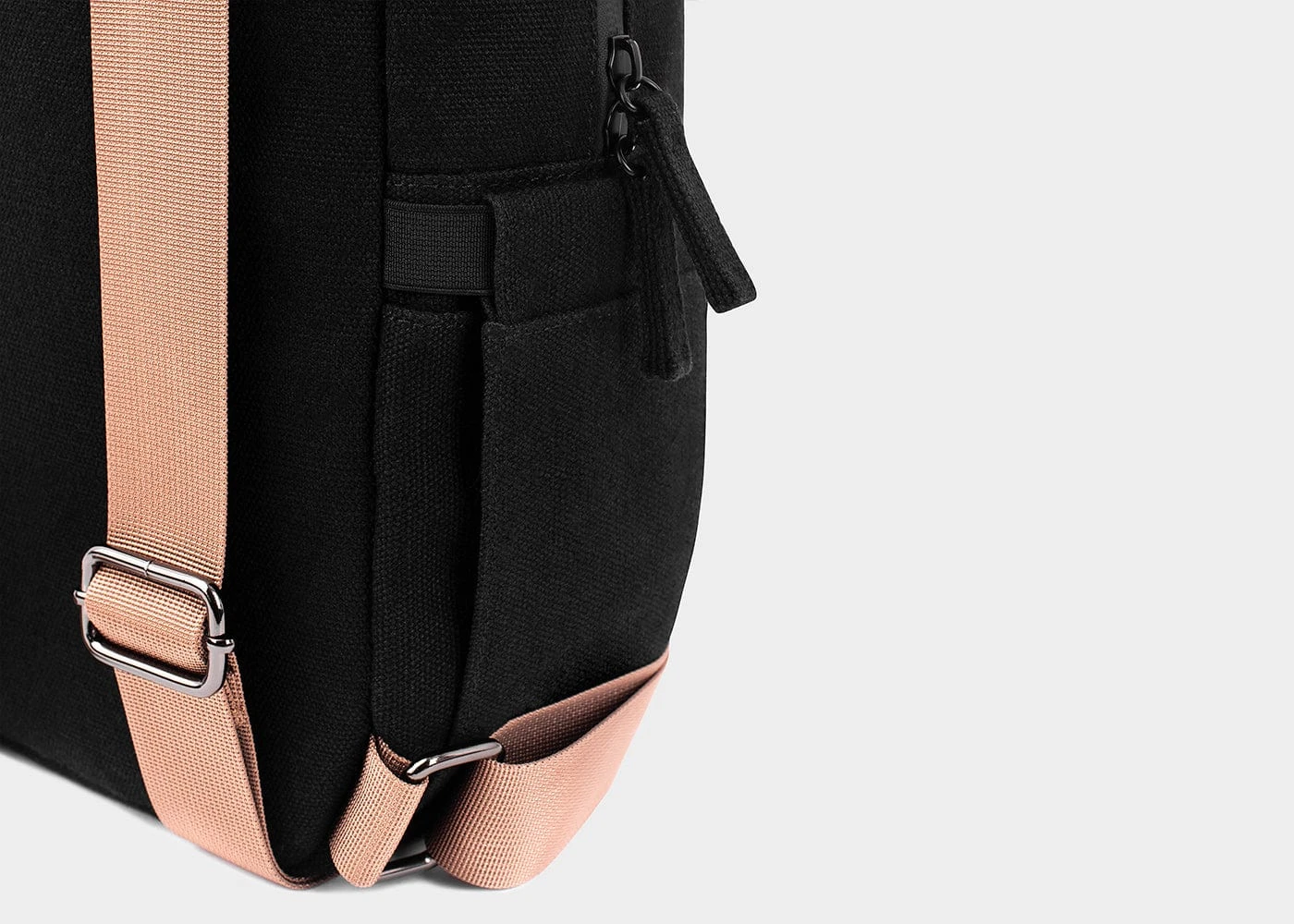 Small Vegan Hemp Backpack | Black 7 Small Vegan Hemp Backpack | Black - Image 5