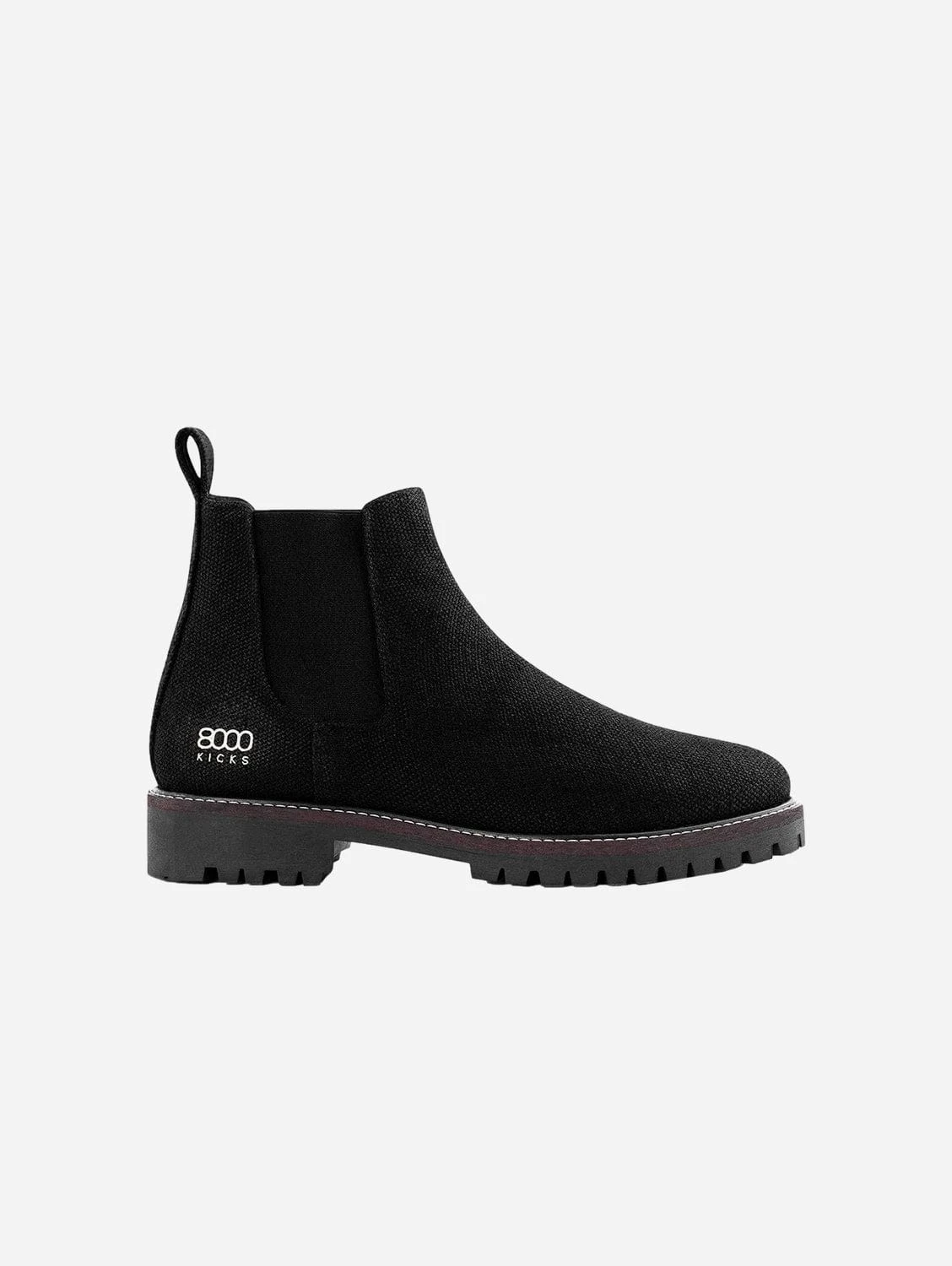 Crossover Women's Vegan Hemp Chelsea Boots | Black 3 Crossover Women's Vegan Hemp Chelsea Boots | Black
