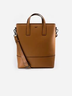 Claudia Vegan Silicon Leather Shopper | Tan