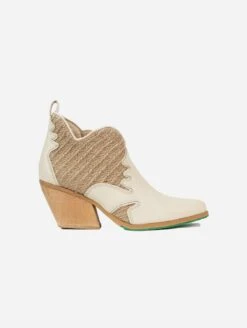 Atlantis Vegan Apple Leather Ankle Boots | Beige
