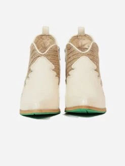 Atlantis Vegan Apple Leather Ankle Boots | Beige -Women Clothing Store a perfect jane atlantis vegan apple leather ankle boots beige 30513879777393