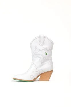 Sofie Vegan Apple Leather Western Boots | White -Women Clothing Store a perfect jane sofie appleskin leather vegan boots white 30501817024625