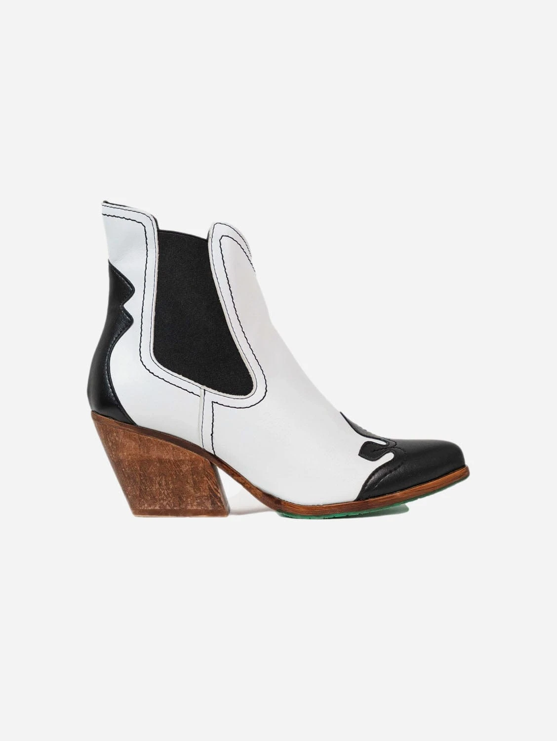 Duke Vegan Apple Leather Chelsea Boots | Black & White 3 Duke Vegan Apple Leather Chelsea Boots | Black & White