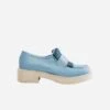 Diane Women's3 In 1 Apple Leather Vegan Loafers | Sky Blue -Women Clothing Store agazi 41 3 in 1 apple loafers diane sky blue 30758359138417