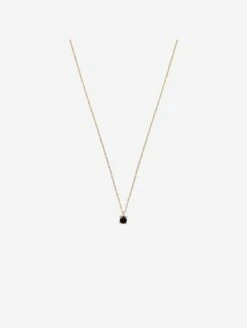 Irem Recycled 925 Sterling Silver Black Spinel Necklace | Gold Vermeil