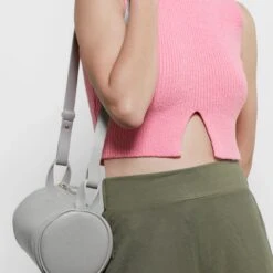 Flute Vegan Leather Handbag | Silver 8 Flute Vegan Leather Handbag | Silver -Women Clothing Store argot handbag flute grey 30504747860081