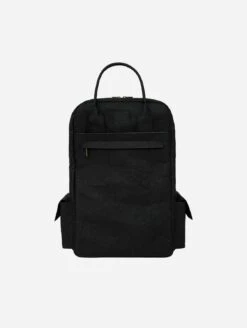 Verlan Vegan Leather Wood Backpack | Black