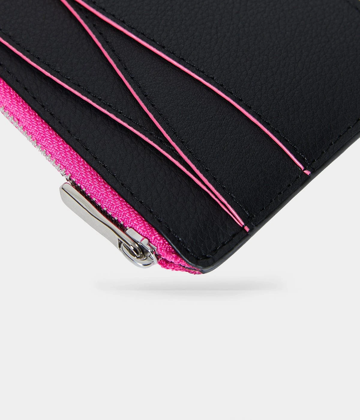 Mylo™️ Vegan Mushroom Leather Large Zipped Card Holder | Pink 7 Mylo™️ Vegan Mushroom Leather Large Zipped Card Holder | Pink - Image 5