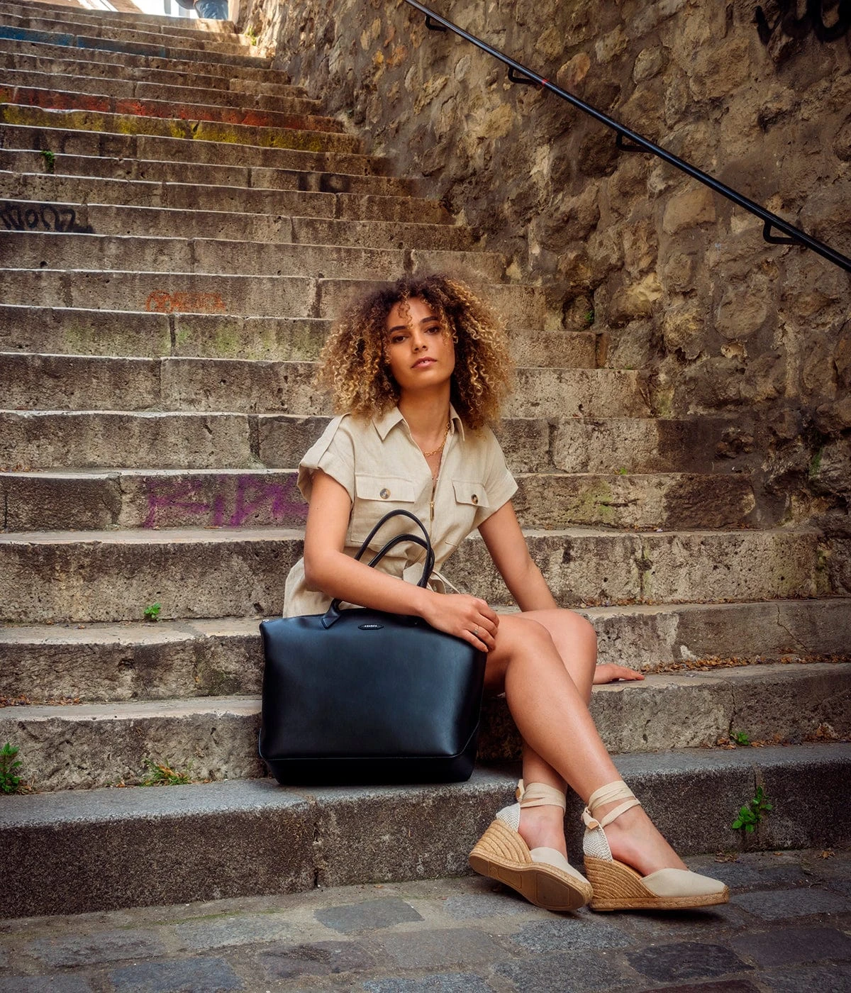 Jolly Apple & Recycled Nylon Tote | Black 4 Jolly Apple & Recycled Nylon Tote | Black - Image 2