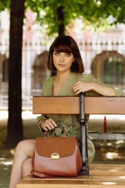 Paname Oxymore Apple Leather & Microsuede Vegan Handbag | Camel 9 Paname Oxymore Apple Leather & Microsuede Vegan Handbag | Camel -Women Clothing Store ashoka paris paname oxymore apple leather microsuede vegan handbag camel 30667596464241