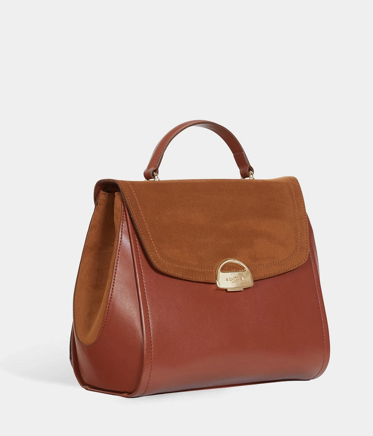Paname Oxymore Apple Leather & Microsuede Vegan Handbag | Camel 7 Paname Oxymore Apple Leather & Microsuede Vegan Handbag | Camel - Image 5