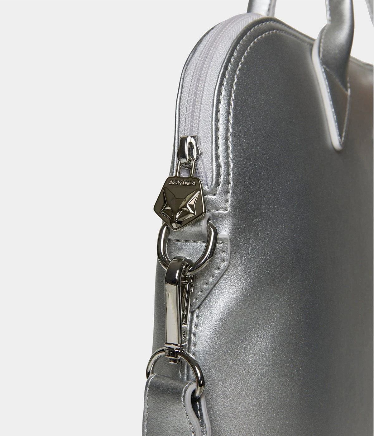 City Vegan Apple Skin Leather Briefcase | Silver 7 City Vegan Apple Skin Leather Briefcase | Silver - Image 5