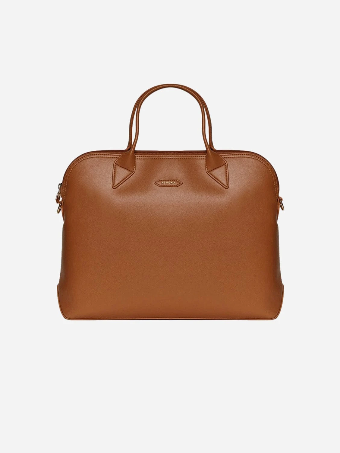 City Vegan Apple Skin Leather Briefcase | Caramel 5 City Vegan Apple Skin Leather Briefcase | Caramel - Image 3