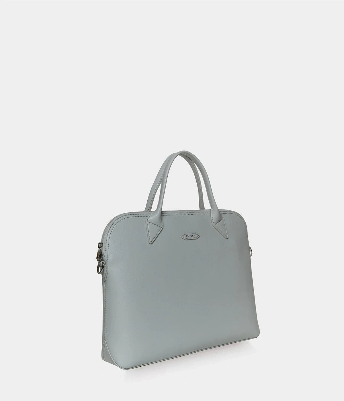 City Vegan Apple Skin Leather Briefcase | Pearl Grey 4 City Vegan Apple Skin Leather Briefcase | Pearl Grey - Image 2