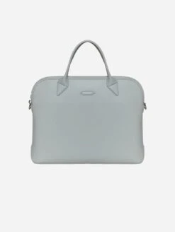 City Vegan Apple Skin Leather Briefcase | Pearl Grey