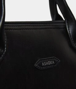 City Vegan Apple Skin Leather Briefcase | Black 15 City Vegan Apple Skin Leather Briefcase | Black -Women Clothing Store ashoka paris porte documents full apple skin city noir 30667573100657