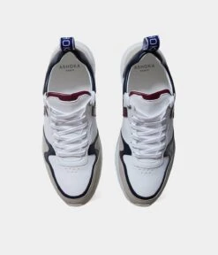 Lewis Unisex Biosorced & Recycled Vegan Running Trainers | Burgundy & Navy -Women Clothing Store ashoka paris running lewis biosourcee recyclee bordeaux et marine 30667600920689