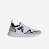 Lewis Unisex Biosorced & Recycled Vegan Running Trainers | Burgundy & Navy