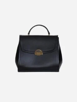 Paname Apple Leather Vegan Handbag | Black