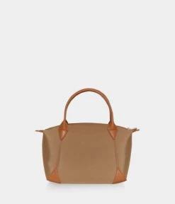 Pretty Apple Skin & Nylon Shoulder Bag | Caramel 15 Pretty Apple Skin & Nylon Shoulder Bag | Caramel -Women Clothing Store ashoka paris sac pretty apple skin nylon recycle caramel 30667581063281
