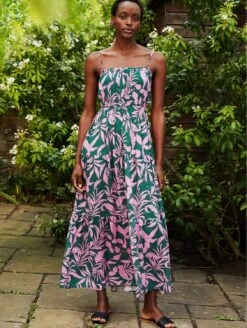 Anais LENZING™ ECOVERO™ Dress | Pink Frond