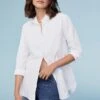 Oakleigh Organic Cotton Shirt | Pure White 1 Oakleigh Organic Cotton Shirt | Pure White -Women Clothing Store baukjen 12 uk size 12 pure white oakleigh organic cotton shirt 30807332225137