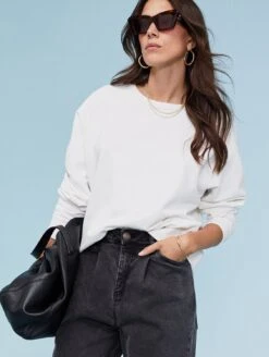 Montana Organic Cotton Sweatshirt | Soft White