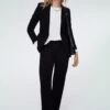 Marian LENZING™ ECOVERO™Trousers| Caviar Black -Women Clothing Store baukjen 16 uk size 16 caviar black marian trousers with lenzing ecovero 30783131025521