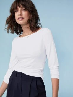 May LENZING™ ECOVERO™ Top| Pure White