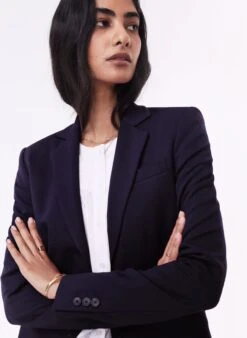 Alanis LENZING™ ECOVERO™ Jacket | Classic Navy -Women Clothing Store baukjen alanis jacket with lenzing ecovero 30809791266929