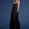 Angelina Ecojilin Viscose Spaghetti Strap Jumpsuit | Caviar Black -Women Clothing Store baukjen angelina ecojilin jumpsuit 30307329114225