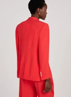 Bethany Ecojilin Viscose Blazer | Poppy Red -Women Clothing Store baukjen bethany ecojilin blazer 30711209590897