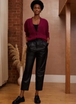 Brenna Scoop Neck LENZING™ ECOVERO™ Jersey Vest Top | Caviar Black -Women Clothing Store baukjen brenna top with lenzing ecovero 29934058176625