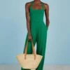 Milena LENZING™ ECOVERO™ Jumpsuit | Bright Emerald -Women Clothing Store baukjen bright emerald 18 uk size 18 milena jumpsuit with lenzing ecovero 30718306877553