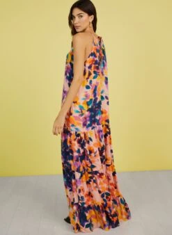 Everly LENZING™ ECOVERO™ Maxi Dress | Peach Floral Blur 10 Everly LENZING™ ECOVERO™ Maxi Dress | Peach Floral Blur -Women Clothing Store baukjen everly dress with lenzing ecovero 30711234855025
