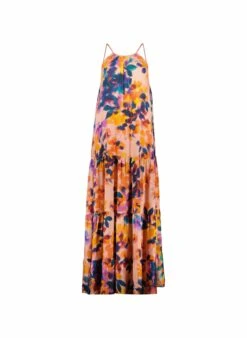 Everly LENZING™ ECOVERO™ Maxi Dress | Peach Floral Blur 11 Everly LENZING™ ECOVERO™ Maxi Dress | Peach Floral Blur -Women Clothing Store baukjen everly dress with lenzing ecovero 30711234887793