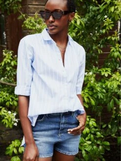 Isendre Organic Shorts | Indigo