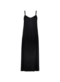 Kat Ecojilin Viscose Midi Slip Dress | Caviar Black 11 Kat Ecojilin Viscose Midi Slip Dress | Caviar Black -Women Clothing Store baukjen kat ecojilin dress 30456035082353