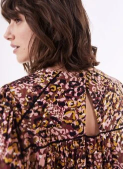 Kirsten LENZING™ ECOVERO™Dress| Burgundy -Women Clothing Store baukjen kirsten dress with lenzing ecovero 30809790644337