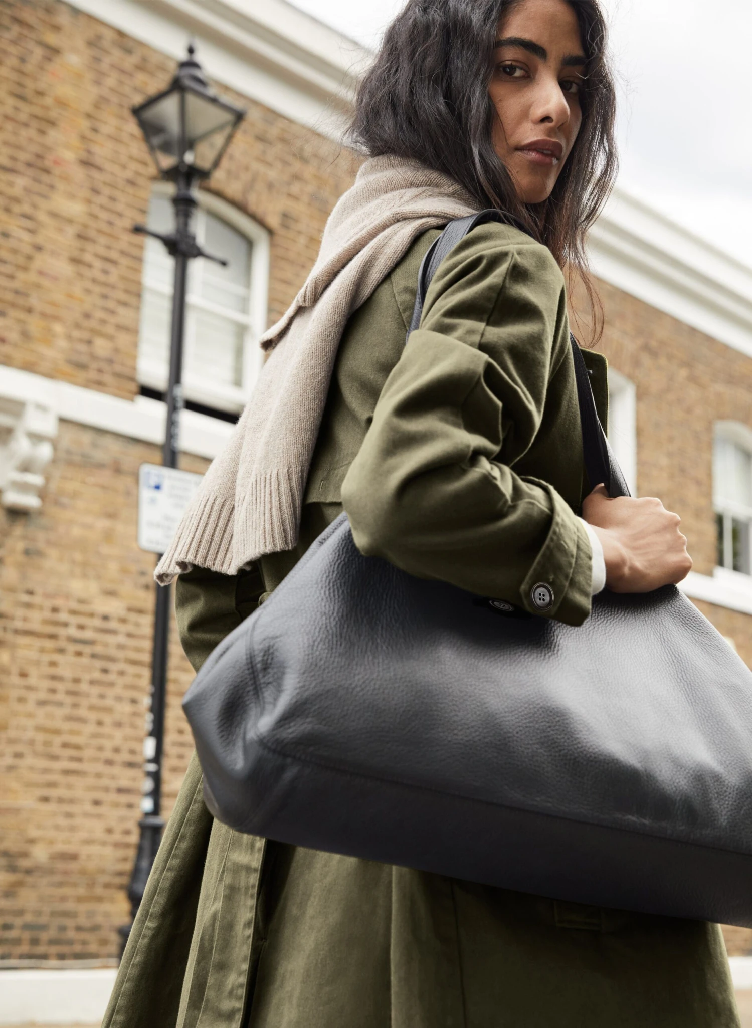 Marlee Organic Cotton Trench | Olive 7 Marlee Organic Cotton Trench | Olive - Image 5